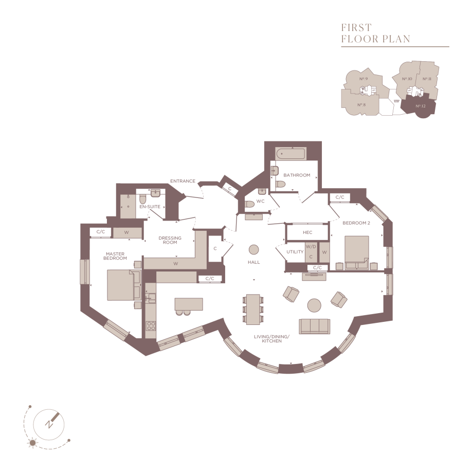 Fitzjohn's Hampstead Village - Apartment 12 floorplan